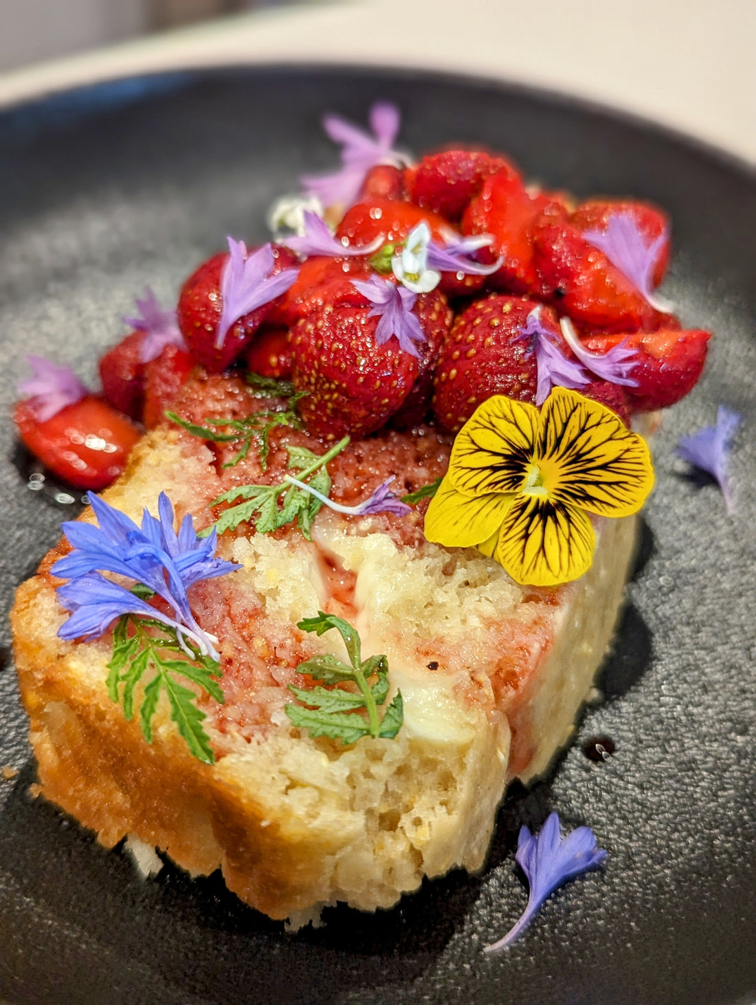 Strawberry Shortcake with Camembert